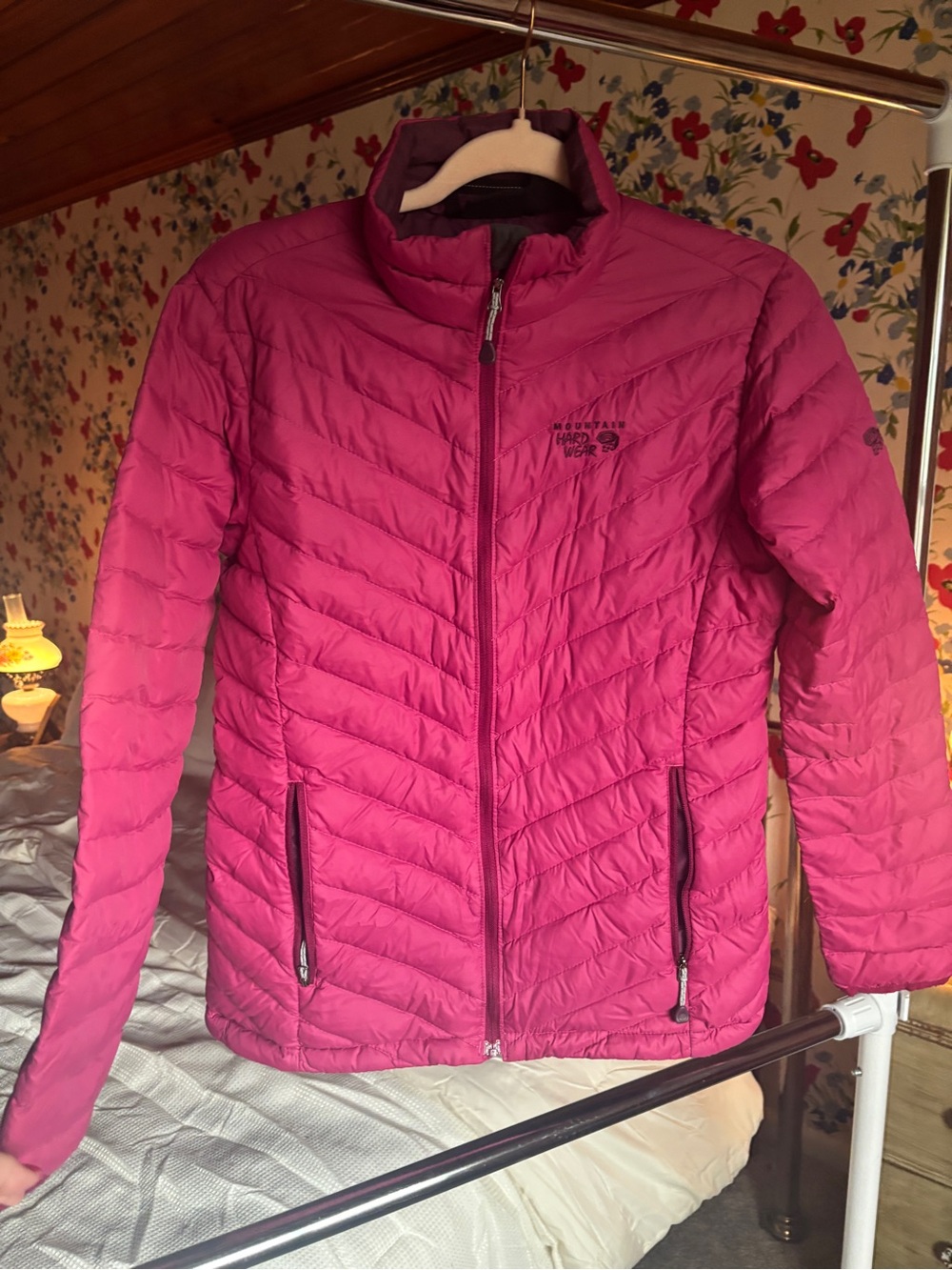 Mountain Hardwear Women’s S Pink 800 Fill Down Puffer Jacket Purple Y2K